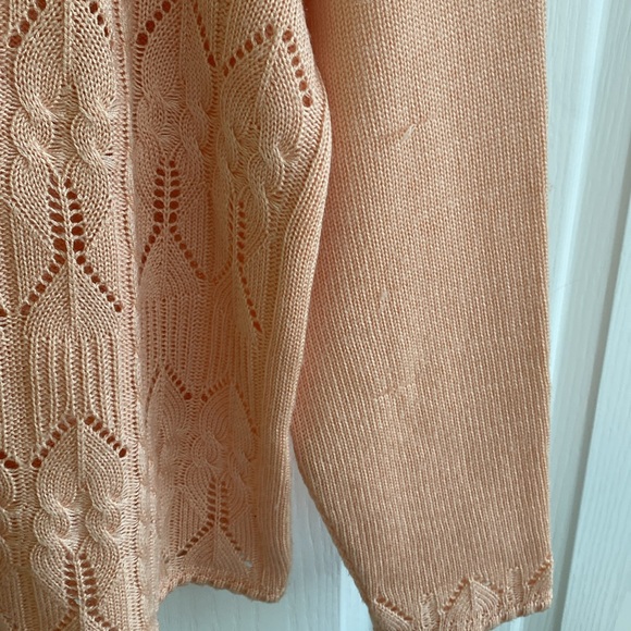 Peach-Colored knitted sweater - Picture 3 of 5